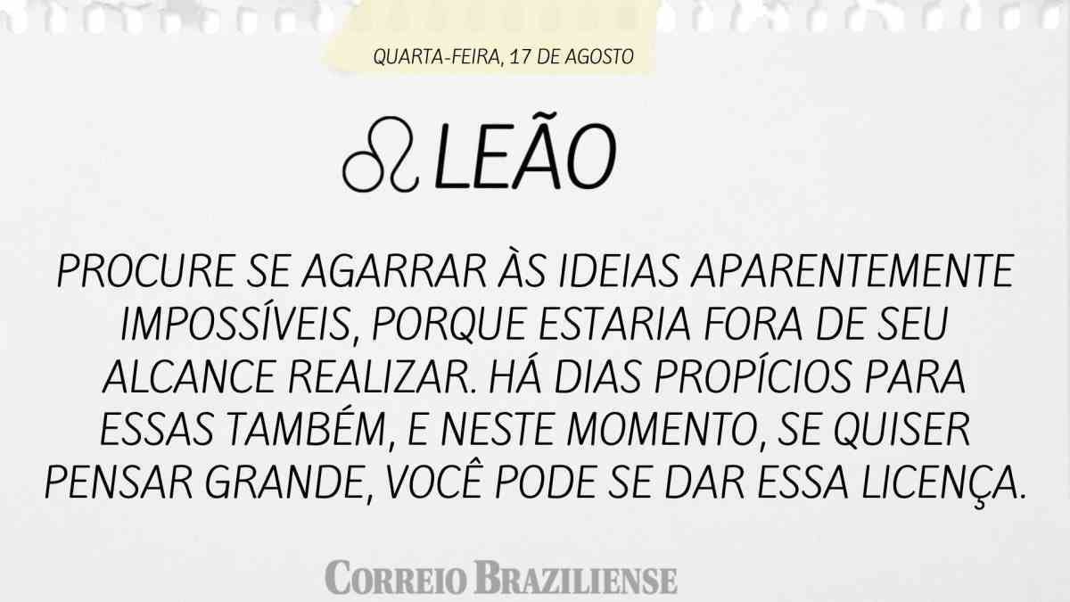 Horóscopo do dia: confira o que os astros revelam para esta terça-feira  (16/8)