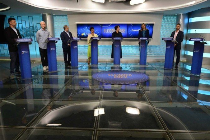 Debate entre candidatos ao Palácio do Buriti promovido pelo Correio e pela TV Brasília, na última quinta-feira (18/8) - (crédito: Marcelo Ferreira/CB/D.A.Press) Debate entre candidatos ao Palácio do Buriti promovido pelo Correio e pela TV Brasília, na última quinta-feira (18/8) - (crédito: Marcelo Ferreira/CB/D.A.Press)