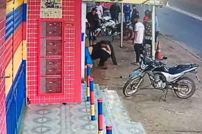 Crime ocorreu em frente a um bar de São Sebastião -  (crédito: Material cedido ao Correio)