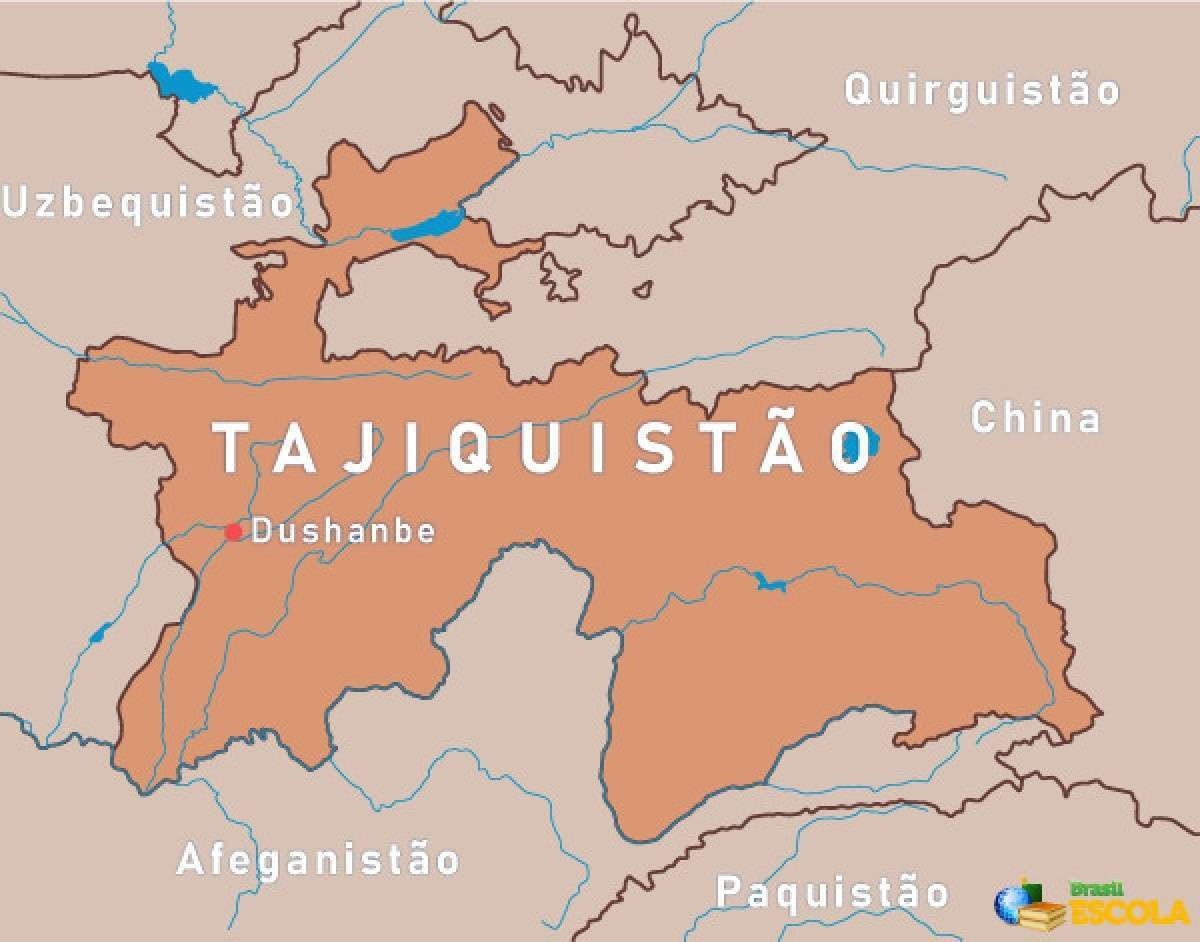 Mapa do Tajiquist&atilde;o