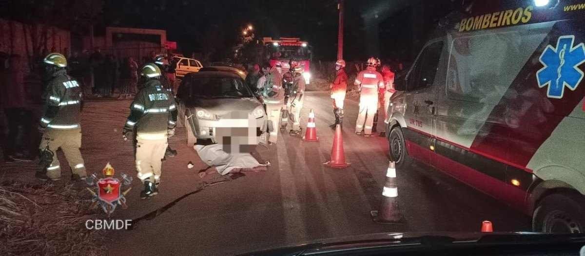 Pedestre morre em atropelamento fatal em Planaltina, próximo a Upis
