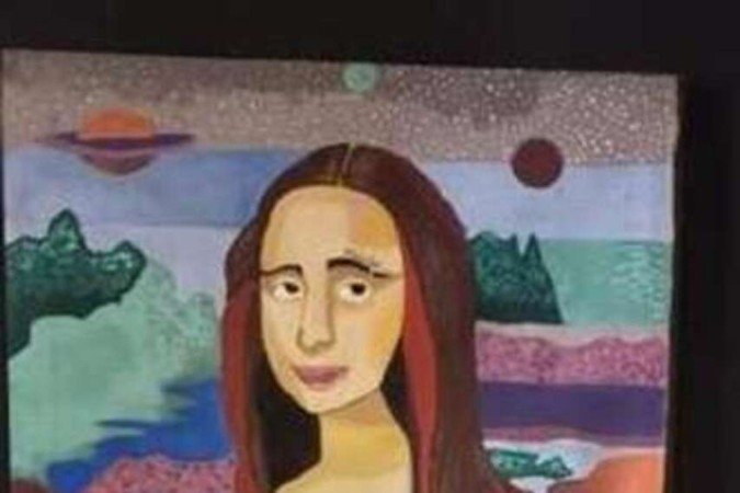 Releitura do quadro Monalisa