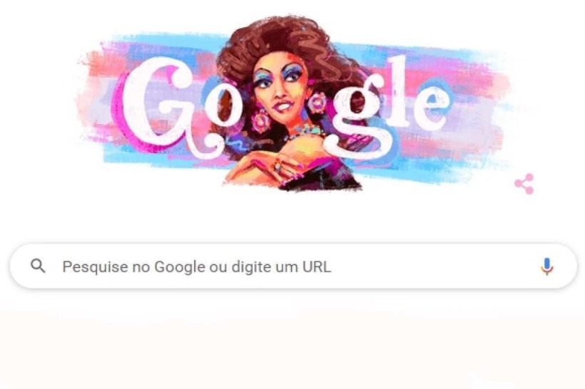 Doodle do Google homenageia primeira travesti a atuar em novela no Brasil