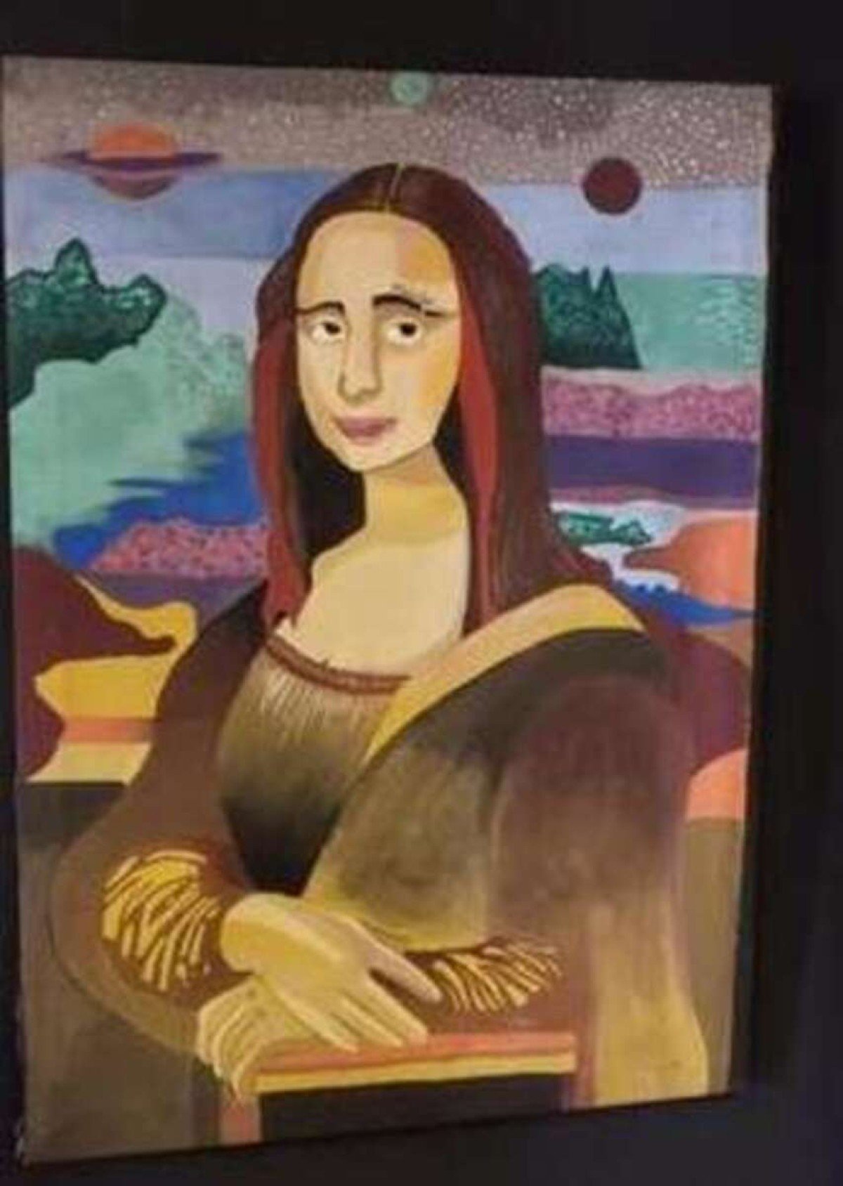 Releitura do quadro Monalisa