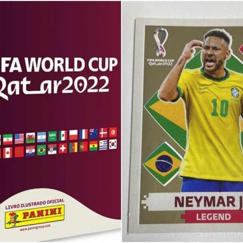 Figurinha Neymar Legend álbum copa catar 2022 #albumcopa #albumcopadom