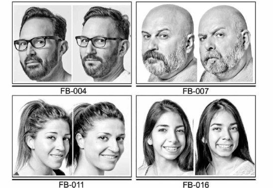 Reprodução/Estudo Look-alike humans identified by facial recognition algorithms show genetic similarities