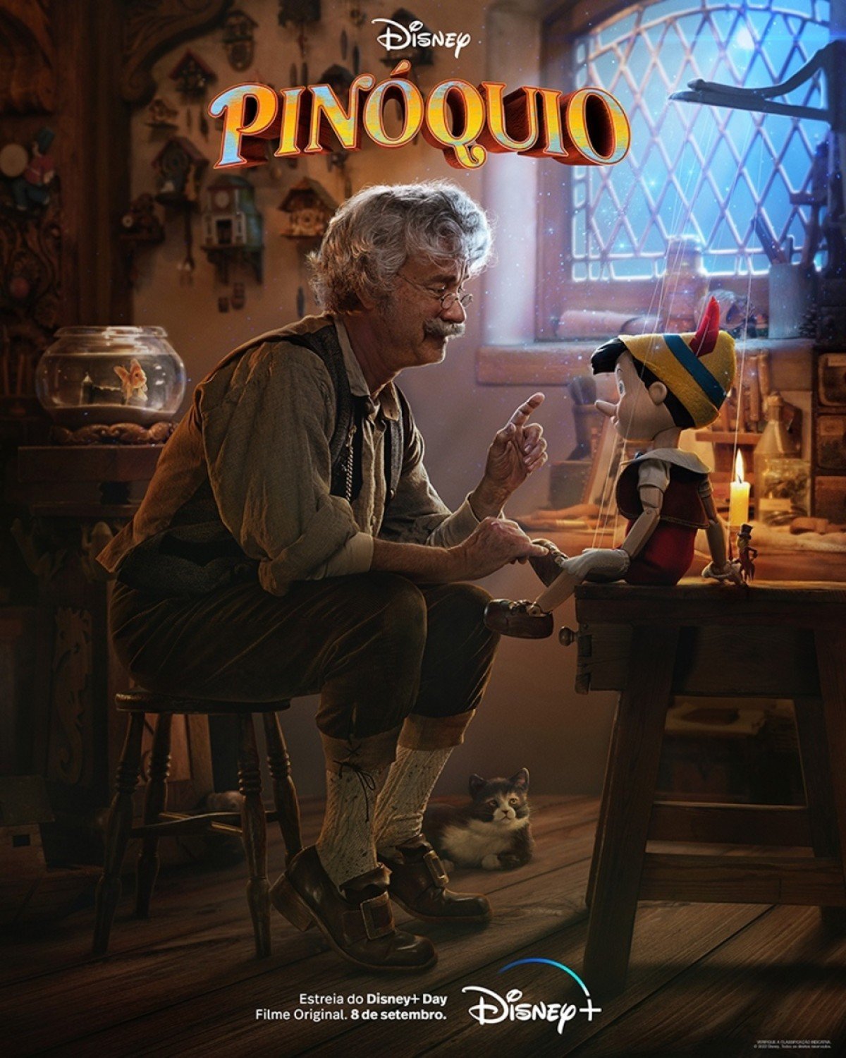 Pôster oficial de 'Pinóquio'