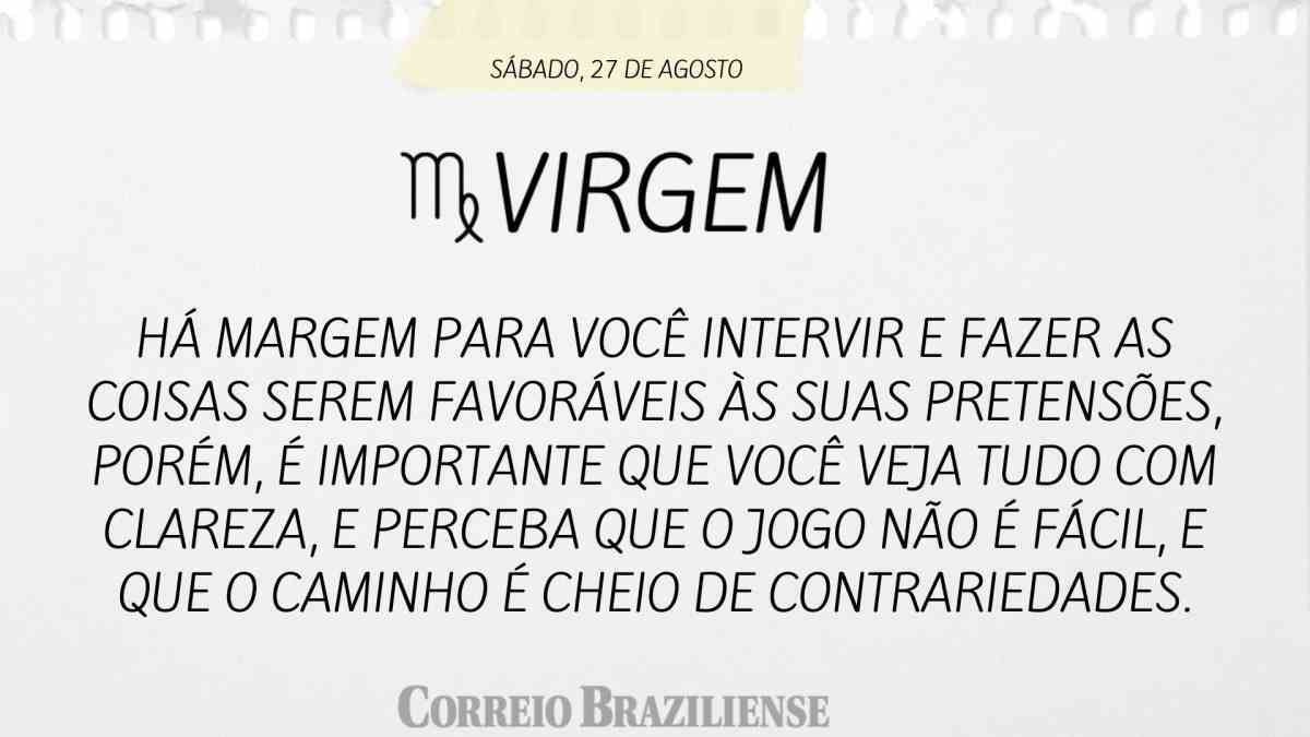 Horóscopo do dia 26 de agosto - Jornal O Paraná