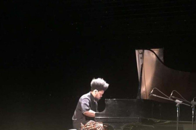 O músico internacional de jazz Amaro Freitas fez duas apresentações na cidade  -  (crédito: José Carlos Vieira)