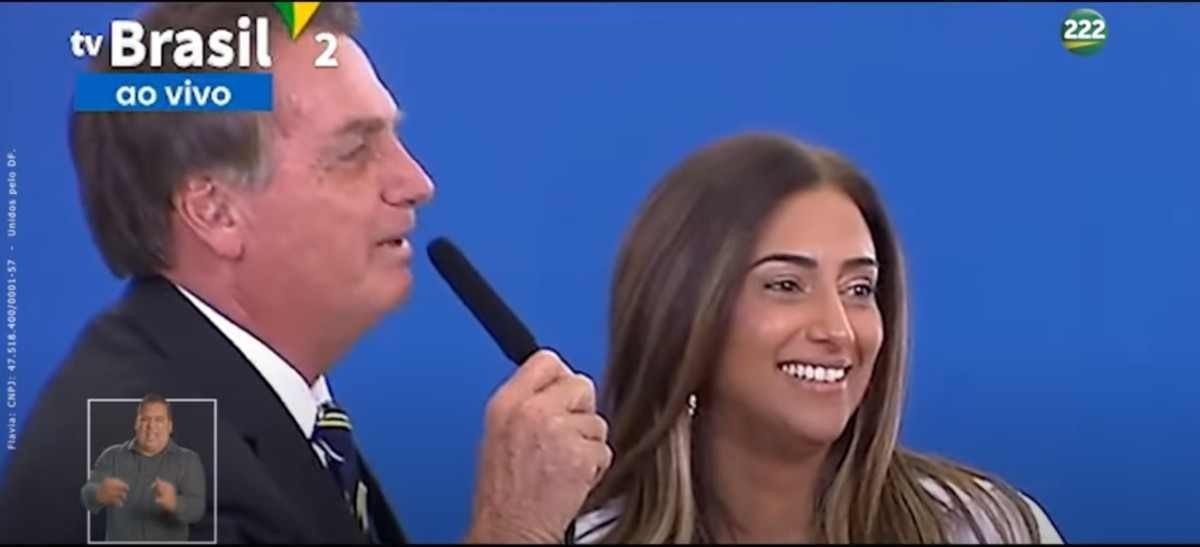  26/08/2022 Cr&eacute;dito: Reprodu&ccedil;&atilde;o/hor&aacute;rio eleitoral. Presidente Bolsonaro na estreia do programa eleitoral da Flavia Arruda.