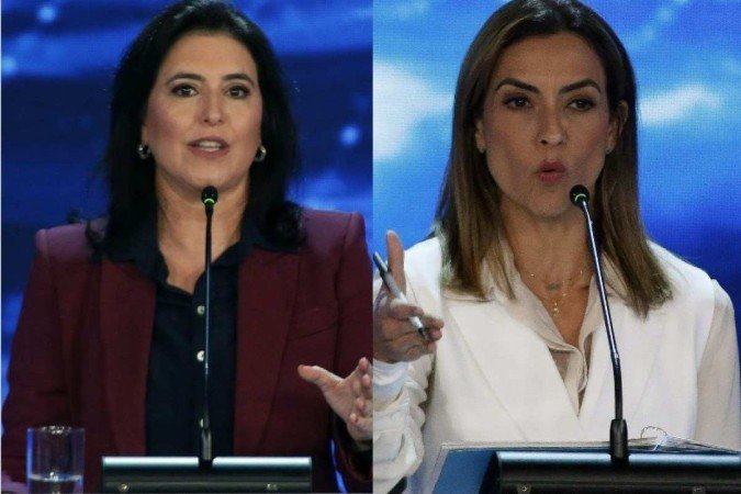 Simone Tebet e Soraya Thronicke foram os destaques do Debate da Band - (crédito: AFP ) Simone Tebet e Soraya Thronicke foram os destaques do Debate da Band - (crédito: AFP )