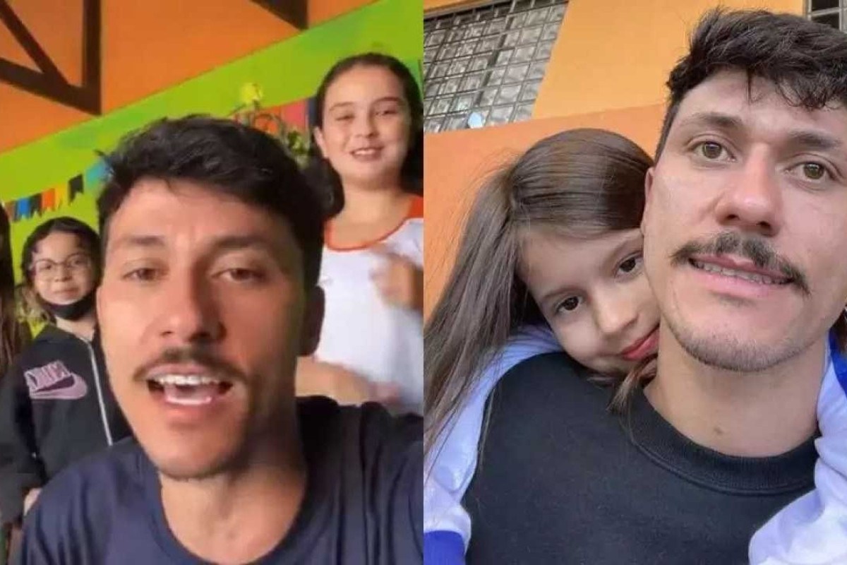 Em aposta com esposa, pai recebe mais de 1 milhão de likes e chama