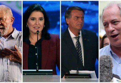 Esta é a primeira pesquisa do Datafolha após o debate entre os presidenciáveis na TV Bandeirantes, no domingo (28/8), e as sabatinas no Jornal Nacional, na TV Globo e do horário eleitoral obrigatório -  (crédito: AFP)