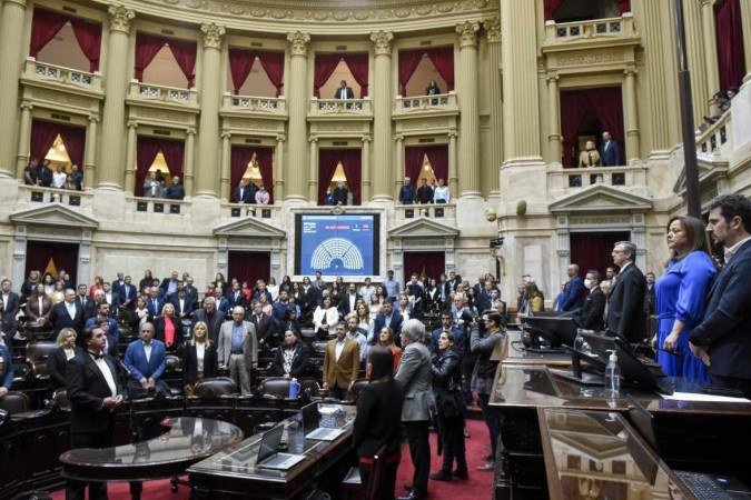  (crédito: Câmara dos Deputados da Argentina/AFP)