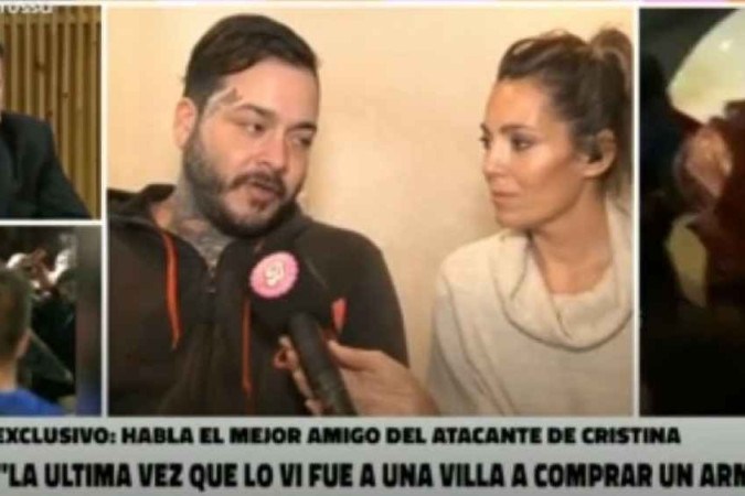 Mario, amigo de Fernando Andrés Sabag Montiel, concede entrevista à emissora Telefe