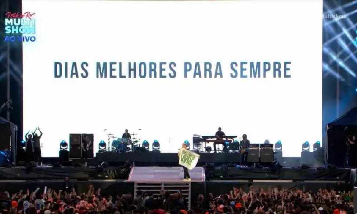 'Salve a Serra do Curral', pede Flausino, do Jota Quest, no Rock in Rio