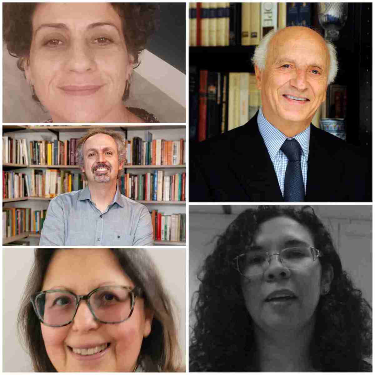 Da esquerda para a direita: Neuma Brilhante (UnB), Rubens Ricupero, João Paulo Pimenta (USP), Cecília Helena de Salles (USP) e Maria do Carmo Couto (UnB)