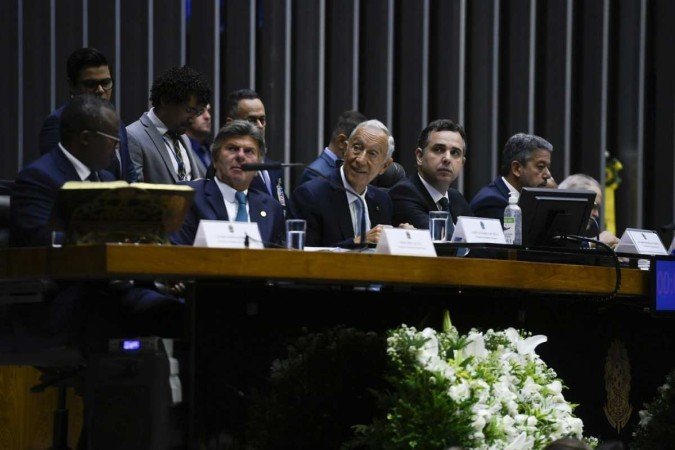 Fux discursou durante sessão solene do Congresso Nacional em comemoração ao Bicentenário -  (crédito:  Edilson Rodrigues/Agência Senado)