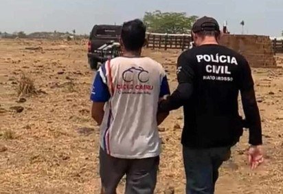 Rafael de Oliveira, 24, apoiador de Bolsonaro, matou o colega Benedito a facadas -  (crédito: Polícia Civil do MT/Divulgação)