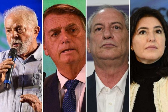 (crédito: Michael Dantas/ AFP (Lula) - Ed Alves/CB (Bolsonaro) - Evaristo Sá / AFP (Tebet) -  Ed Alves/CB (Ciro))