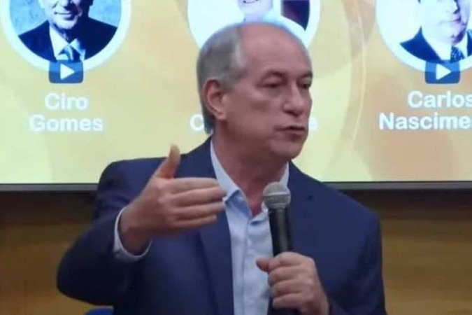 (crédito: Reprodução/Youtube @Ciro Gomes) (crédito: Reprodução/Youtube @Ciro Gomes)