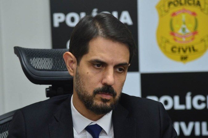  14/09/2022 Crédito: Ed Alves/CB.  Cidades. Operação Téssera - Operação contra lavagem de dinheiro cumpre 43 mandados de busca e apreensão. Na foto o delegado Leonardo de Castro Cardoso. 