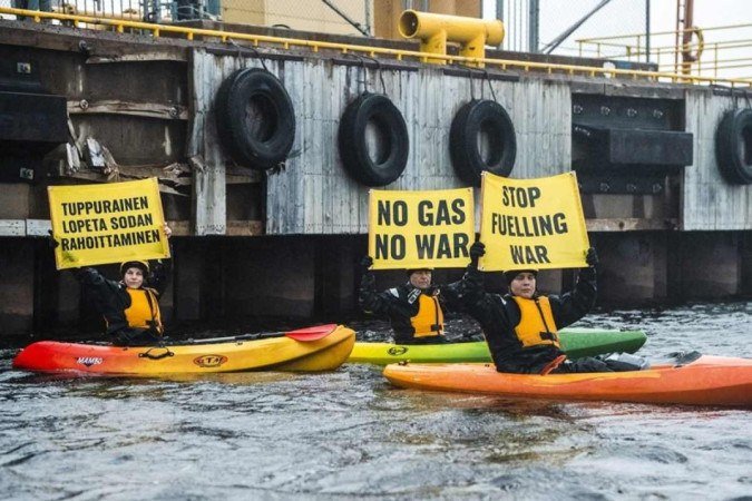 (crédito: Antti YRJONEN / Greenpeace / Lehtikuva / AFP) (crédito: Antti YRJONEN / Greenpeace / Lehtikuva / AFP)