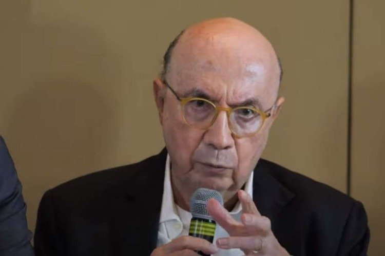 Henrique Meirelles (União) em reunião de apoio a Lula 19/9