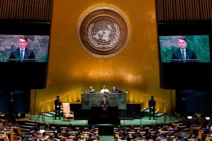 Por tradição, o líder brasileiro é o primeiro governante a discursar na sessão de debates da Assembleia Geral desde 1955 - (crédito: Johannes Eisele/AFP via Getty Images) Por tradição, o líder brasileiro é o primeiro governante a discursar na sessão de debates da Assembleia Geral desde 1955 - (crédito: Johannes Eisele/AFP via Getty Images)
