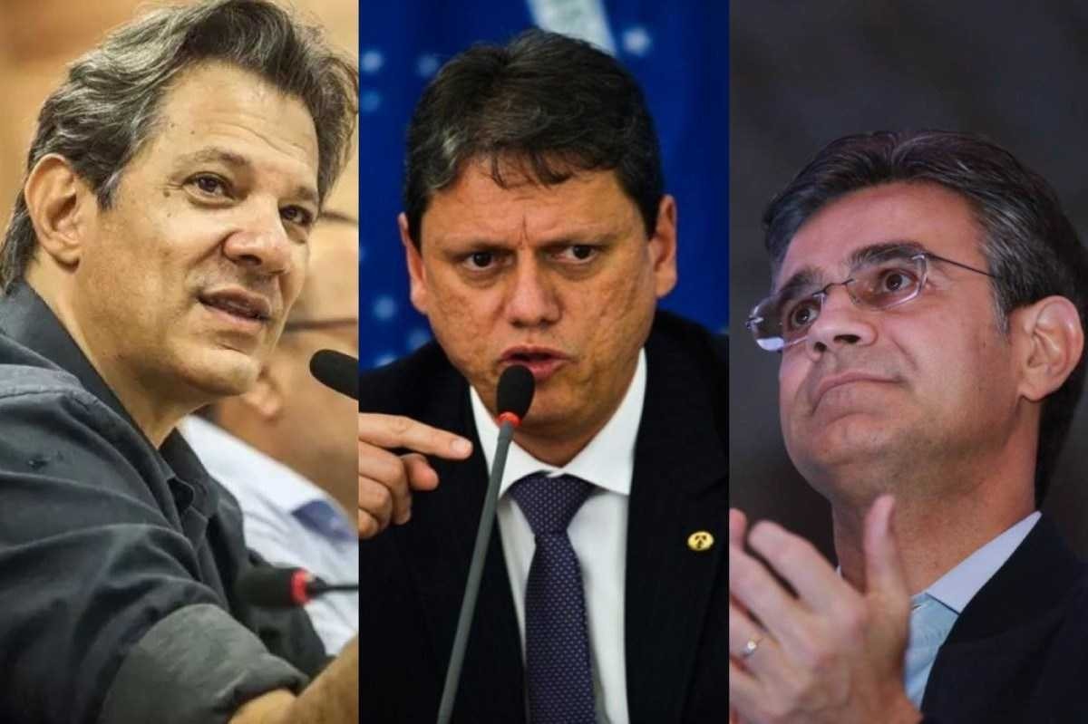 Datafolha em SP: Haddad tem 34%; Tarcísio, 23%, e Rodrigo Garcia, 19%