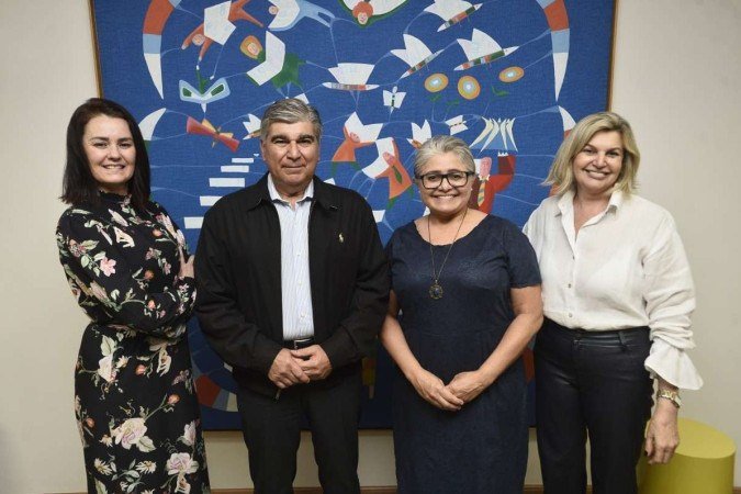 Sueli Parente (E), Miguel Jabour, Cilene Vieira e Valda César: equipe que incrementará as relações com os clientes -  (crédito: Minervino Júnior/CB/D. A Press)