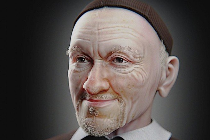 Reconstituição facial de São Vicente de Paulo, feita pelo designer Cicero Moraes.
crédito: CÍCERO MORAES - Reconstituição facial de São Vicente de Paulo, feita pelo designer Cicero Moraes.
crédito: CÍCERO MORAES -