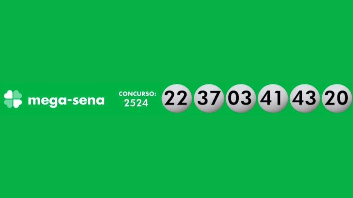 Mega-Sena: veja o resultado do concurso 2.625; prêmio é de R$ 30 milhões