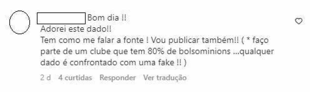  Exemplos de postagens que demonstram que usuários interpretaram dado como real