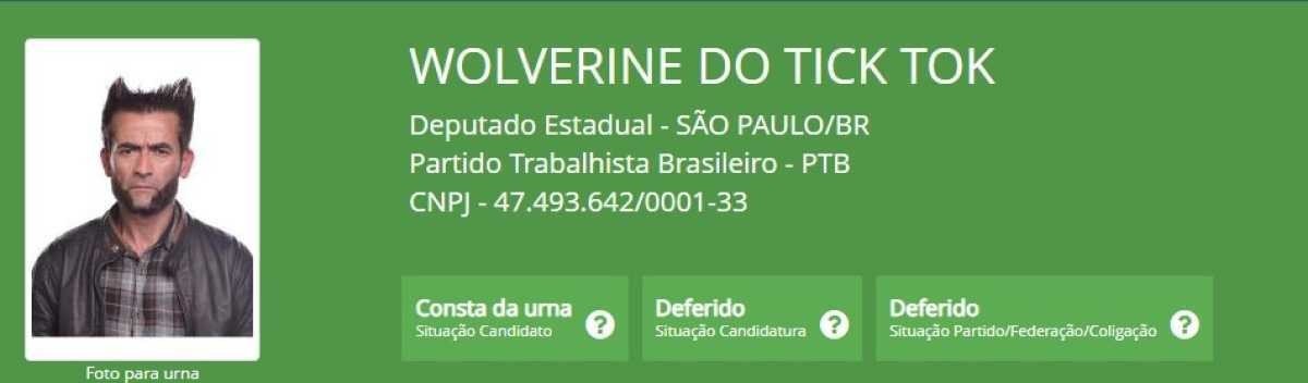 candidatos com nomes inusitados