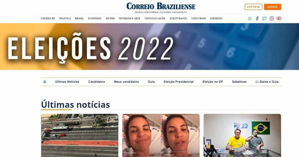 Especial Eleições 2022, criado pelo Correio Braziliense