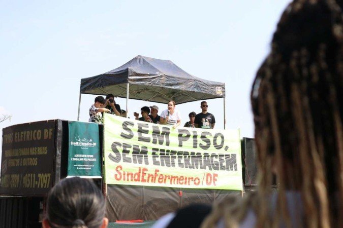 (crédito: Fernanda Ferreira (ASCOM/SindEnfermeiro-DF)) (crédito: Fernanda Ferreira (ASCOM/SindEnfermeiro-DF))