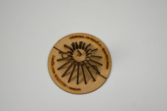 Maquete da Catedral na exposiÃ§Ã£o BrasÃ­lia para gigantes, em cartaz na PraÃ§a Central do Casa Park