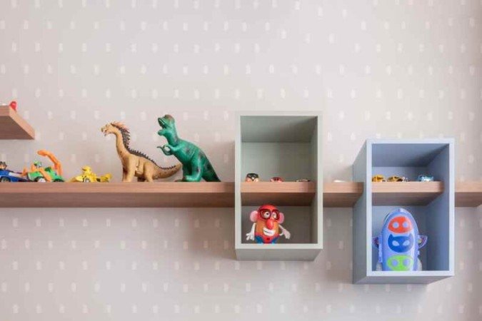 O futon é um espaço voltado para a leitura e a brincadeira 