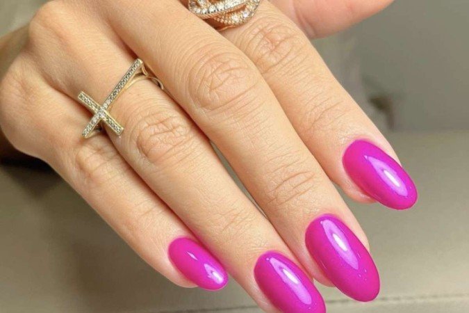 Unha colorida (rosa) 