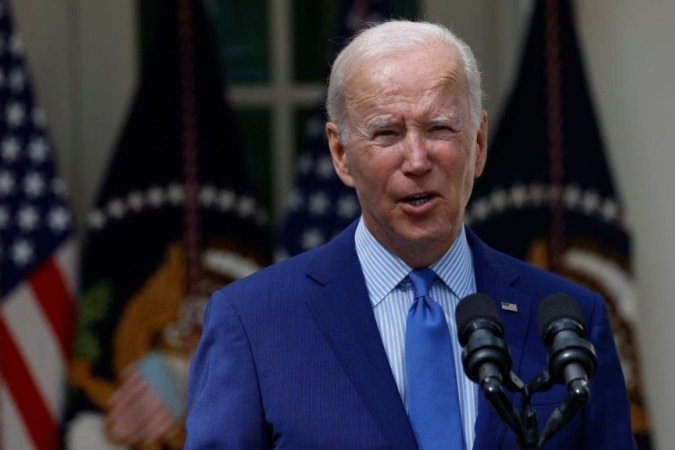 Joe Biden anunciou indulto para pessoas condenadas por posse de maconha (Getty Images). - Joe Biden anunciou indulto para pessoas condenadas por posse de maconha (Getty Images). -