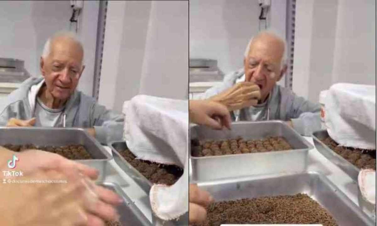 Vovô com Alzheimer 'rouba' brigadeiros da neta confeiteira