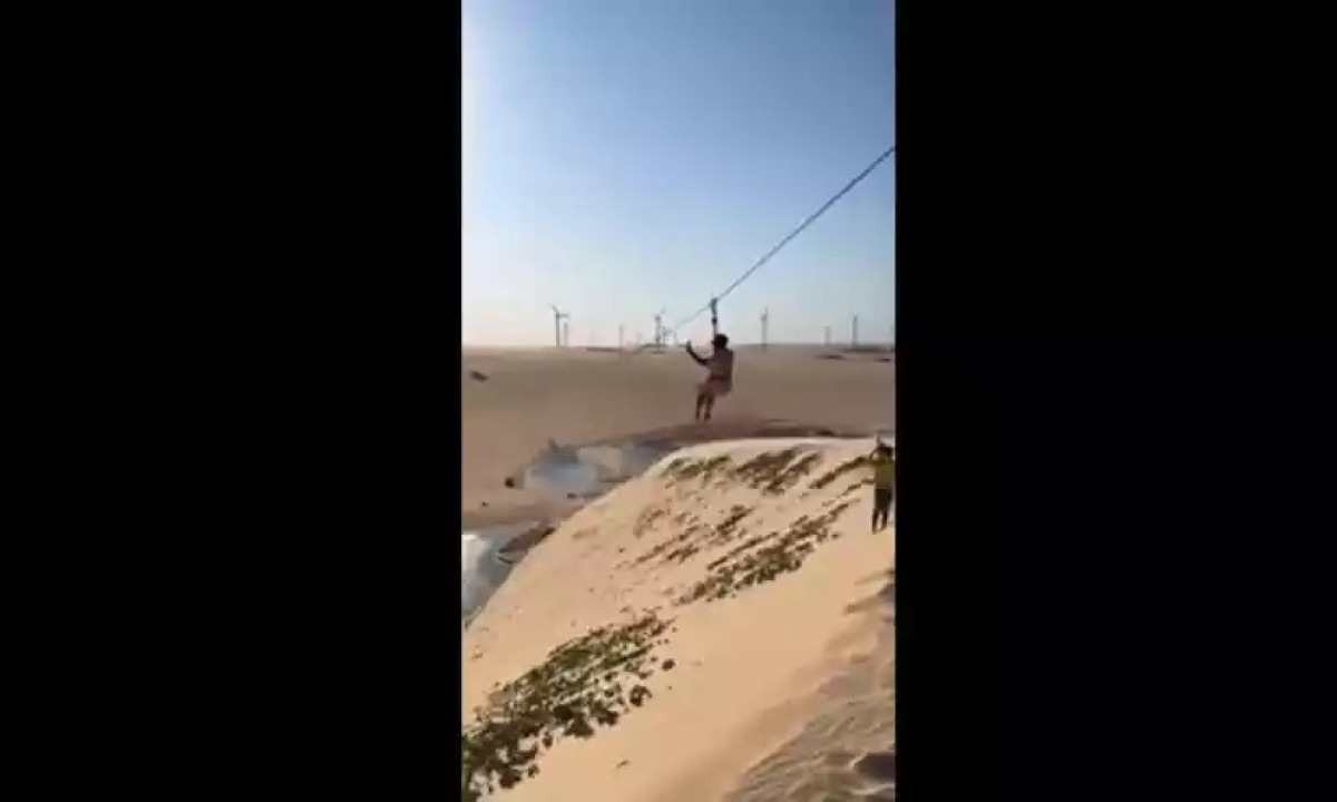 Turista posta vídeo em tirolesa no Ceará antes de morrer em acidente