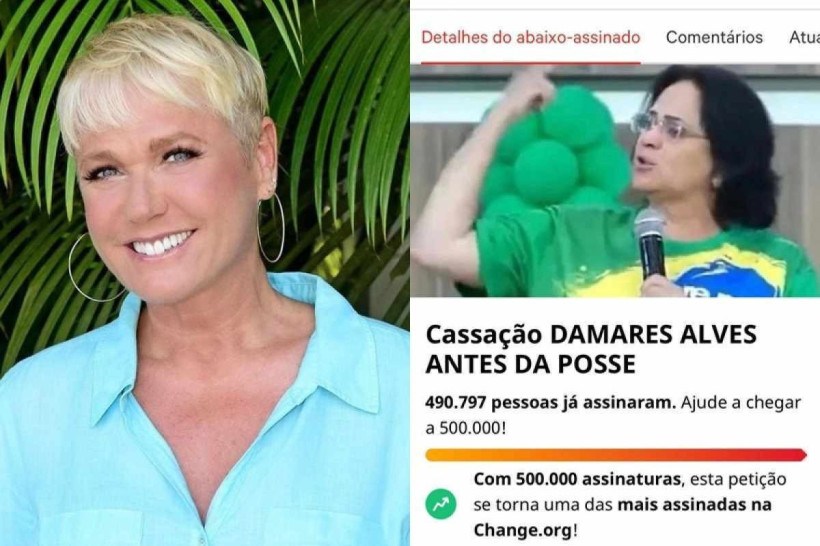 Xuxa e outros famosos pedem cassação de Damares Alves