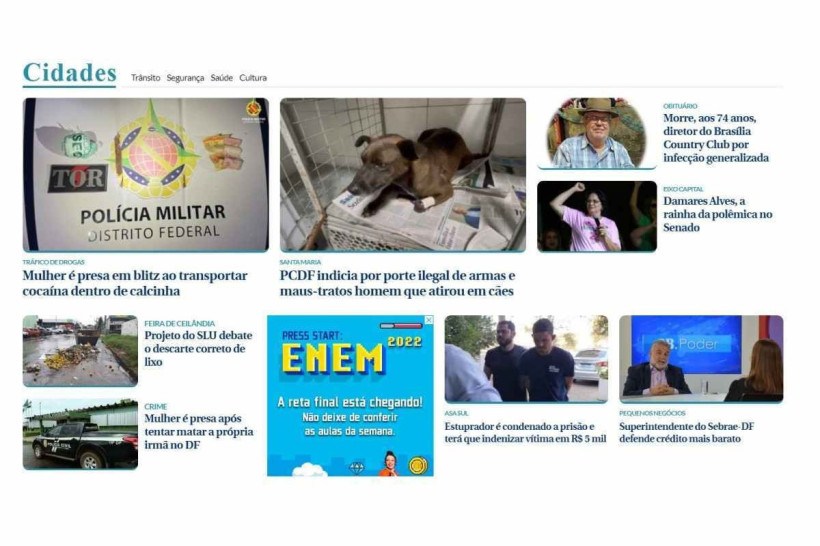 Site do Correio estreia nova capa; confira as mudanças!