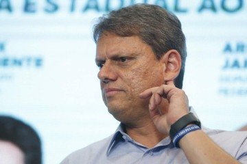 Ministro da Infraestrutura no governo Bolsonaro, Tarcísio de Freitas depôs no Supremo como testemunha do ex-presidente -  (crédito:  AFP)
