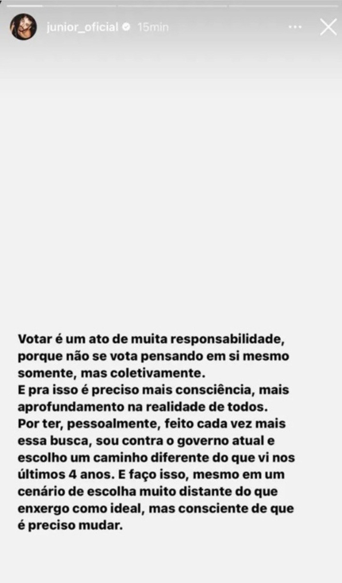 Júnior Lima comentou o caso pelo Instagram