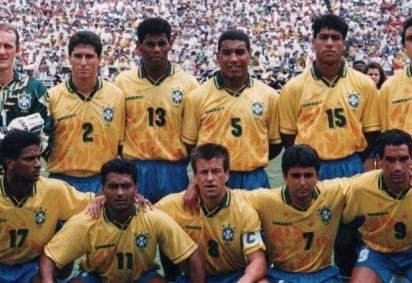 Seleção brasileira de futebol na Copa de 1994 -  (crédito: CBF / Divulgação ) -Seleção brasileira de futebol na Copa de 1994 -  (crédito: CBF / Divulgação )