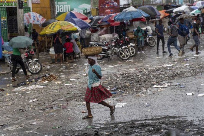 O Haiti sofre com o aumento de assassinatos e sequestros -  (crédito: Richard Pierrin/AFP)