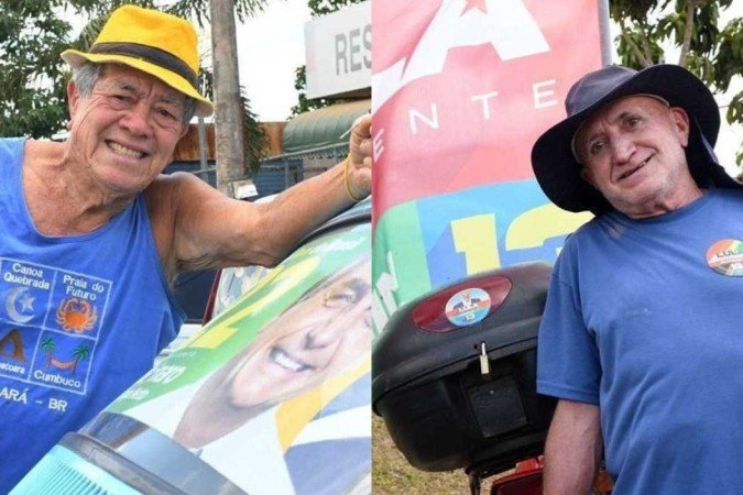 Antônio Almir Teixeira diz que vota em Bolsonaro a pedido do pai e Antônio Pereira da Silva fala que o país piorou com Bolsonaro no poder - (crédito: Ed Alves/CB/D.A Press) Antônio Almir Teixeira diz que vota em Bolsonaro a pedido do pai e Antônio Pereira da Silva fala que o país piorou com Bolsonaro no poder - (crédito: Ed Alves/CB/D.A Press)